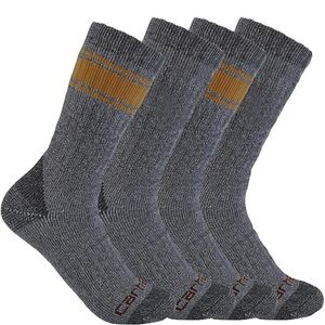 Carhartt Men's Heavyweight Crew Sock 4 Pack
Size XL (12-14.5)